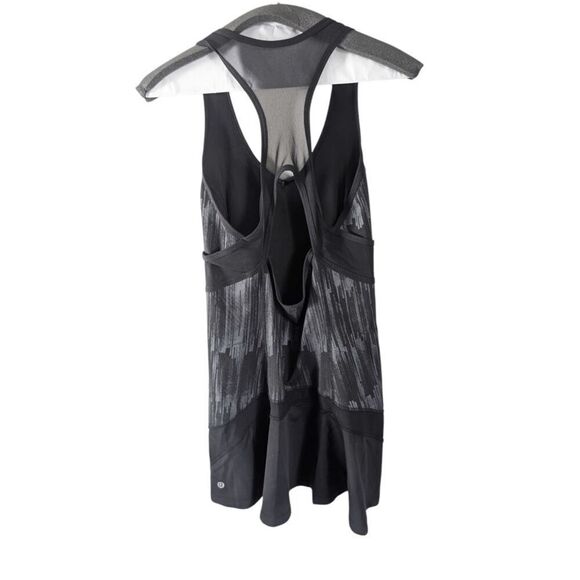 LULULEMON ATHLETICA Ace Dress In Black/Scratch Match Black Multi Size 2 - Picture 5 of 5